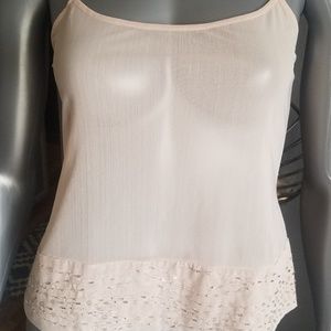 BCBGMAXAZRIA Sheer Cami